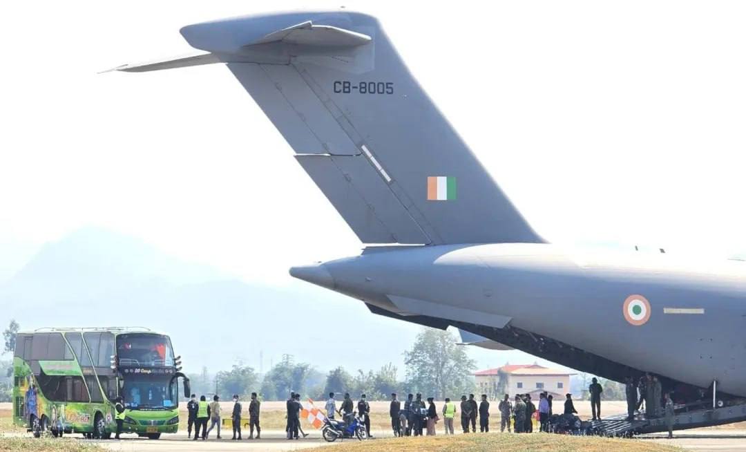 India is full of fraudsters! Indian Air Force plane picks up the first batch of nearly 300 fraudsters