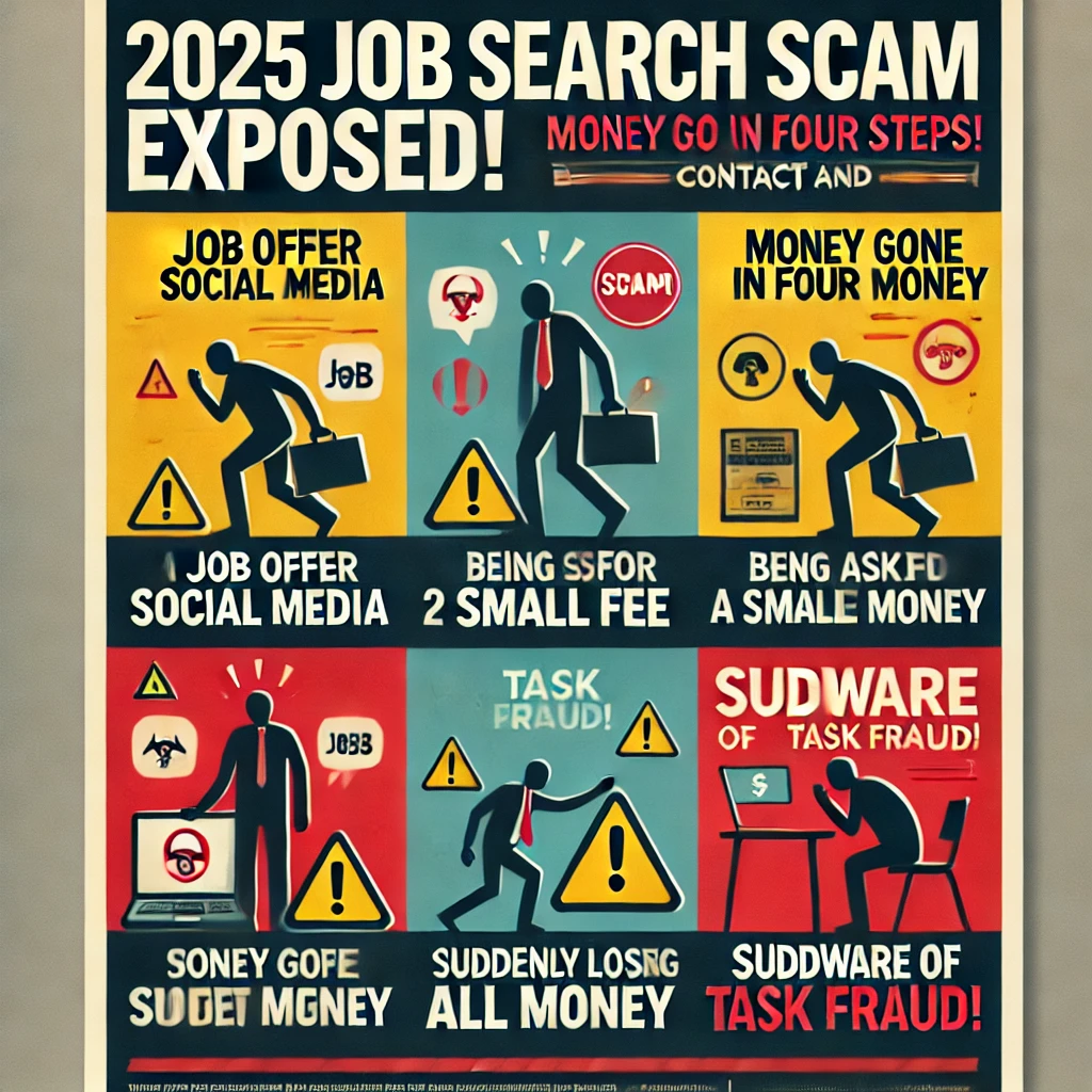 2025 job search scam exposed! Money gone in four steps, typical Task Fraud~~